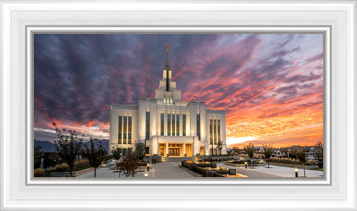 Saratoga Springs Utah Colorful Sunrise