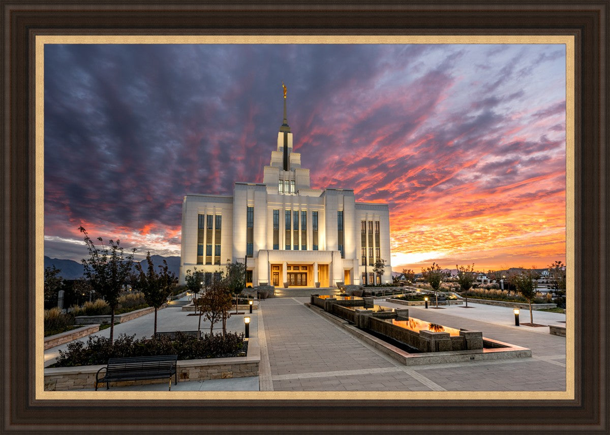 Saratoga Springs Utah Colorful Sunrise