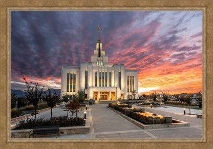 Saratoga Springs Utah Colorful Sunrise