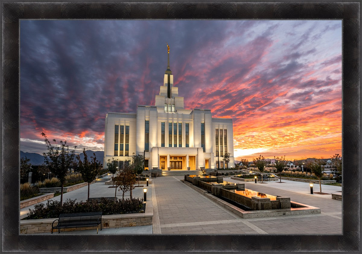 Saratoga Springs Utah Colorful Sunrise