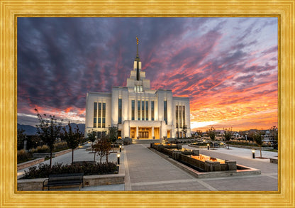 Saratoga Springs Utah Colorful Sunrise