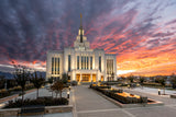 Saratoga Springs Utah Colorful Sunrise Large Wall Art