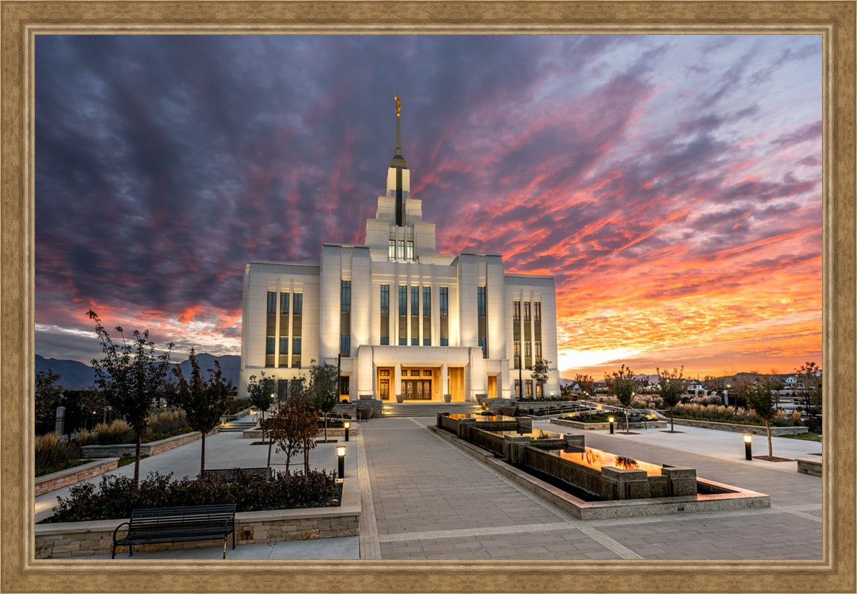 Saratoga Springs Utah Colorful Sunrise