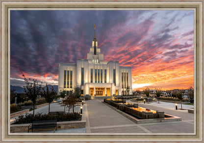 Saratoga Springs Utah Colorful Sunrise