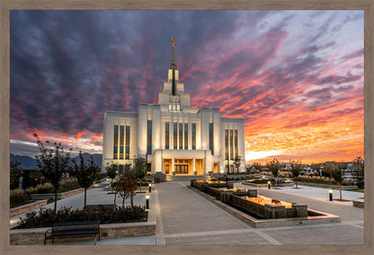 Saratoga Springs Utah Colorful Sunrise