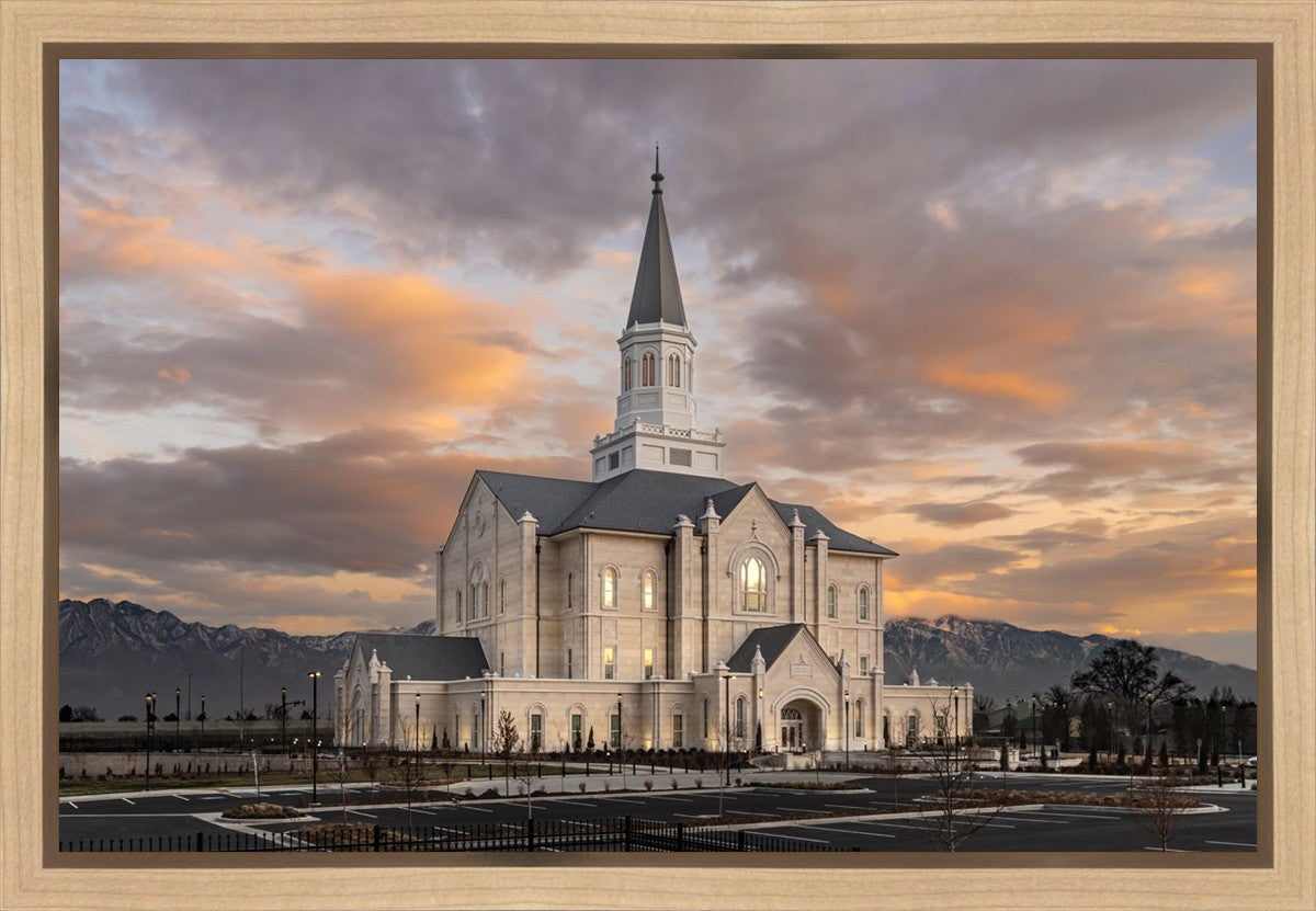 Taylorsville Utah Warm Evening Glow