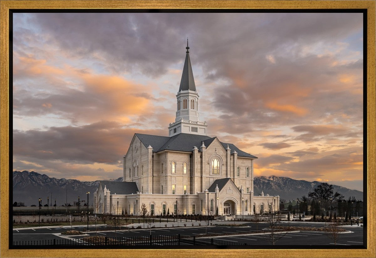 Taylorsville Utah Warm Evening Glow