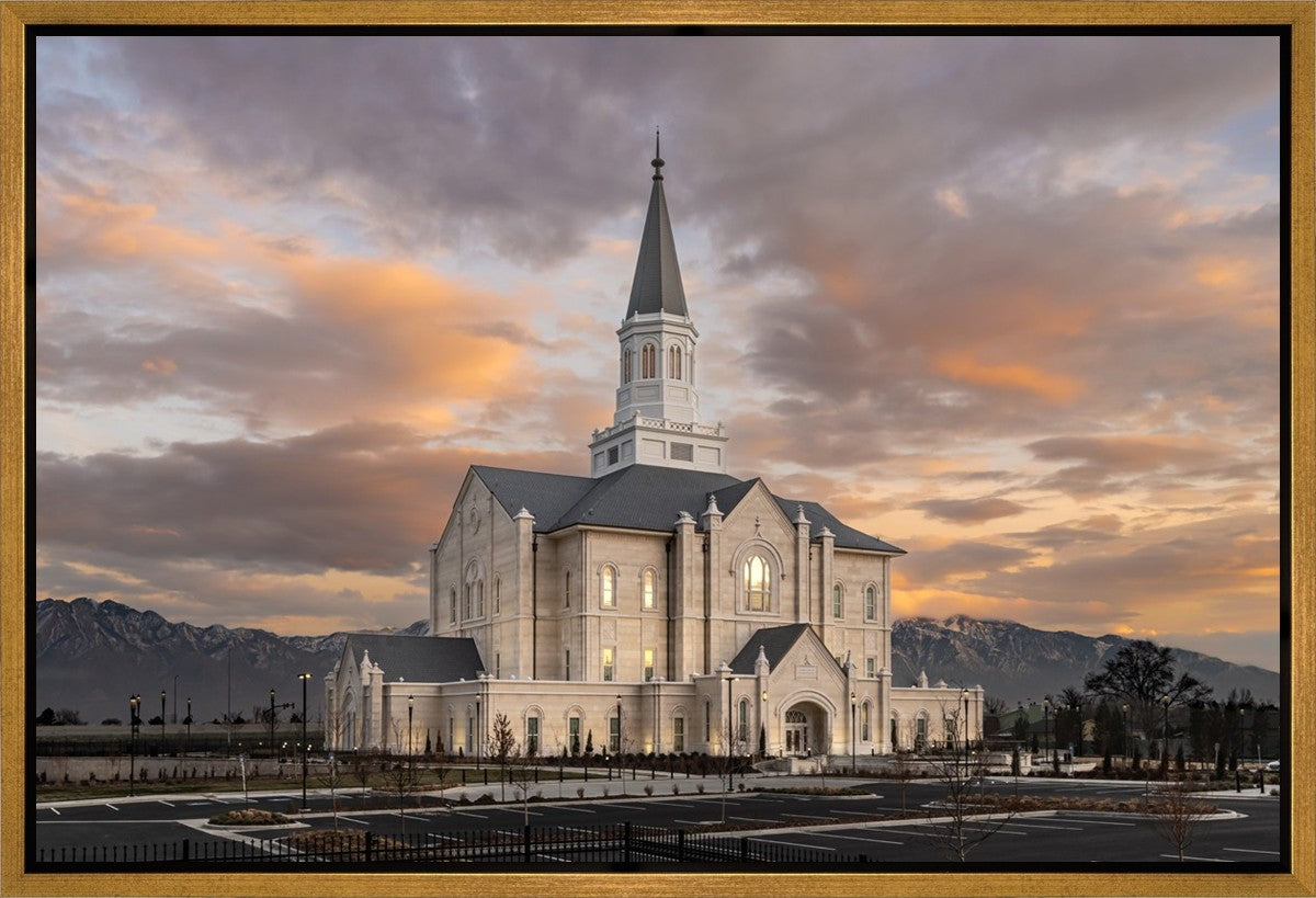 Taylorsville Utah Warm Evening Glow