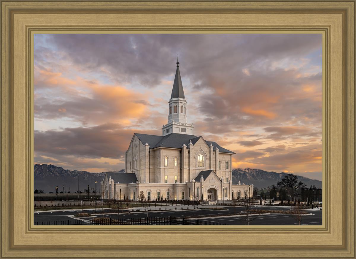 Taylorsville Utah Warm Evening Glow