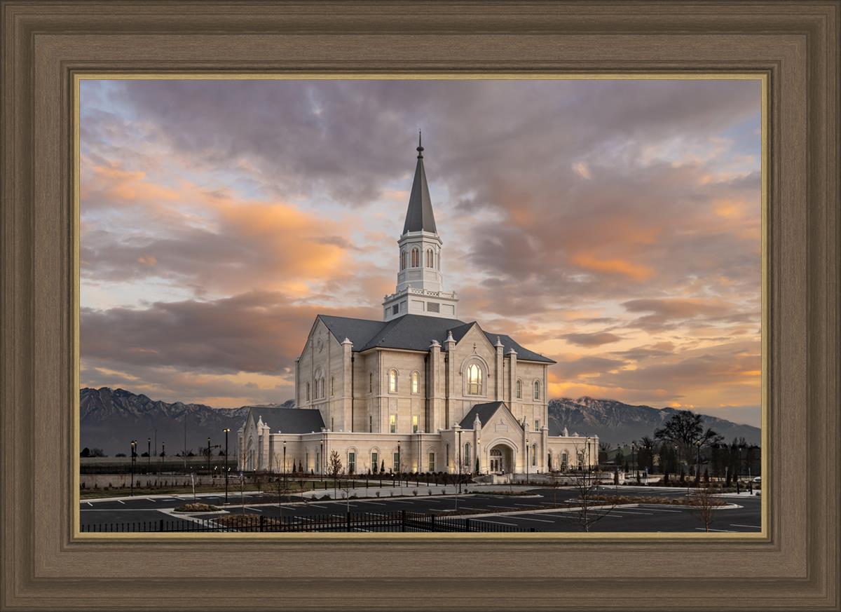 Taylorsville Utah Warm Evening Glow