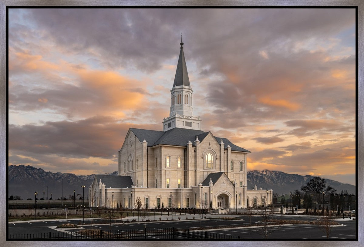 Taylorsville Utah Warm Evening Glow