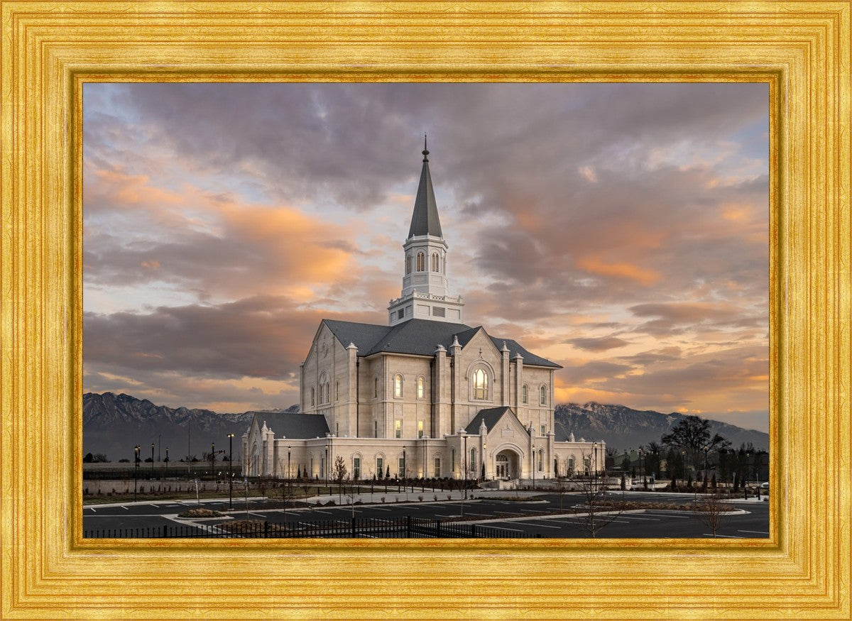 Taylorsville Utah Warm Evening Glow