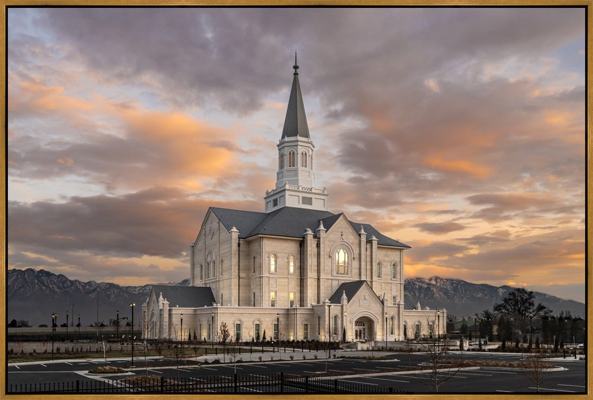 Taylorsville Utah Warm Evening Glow