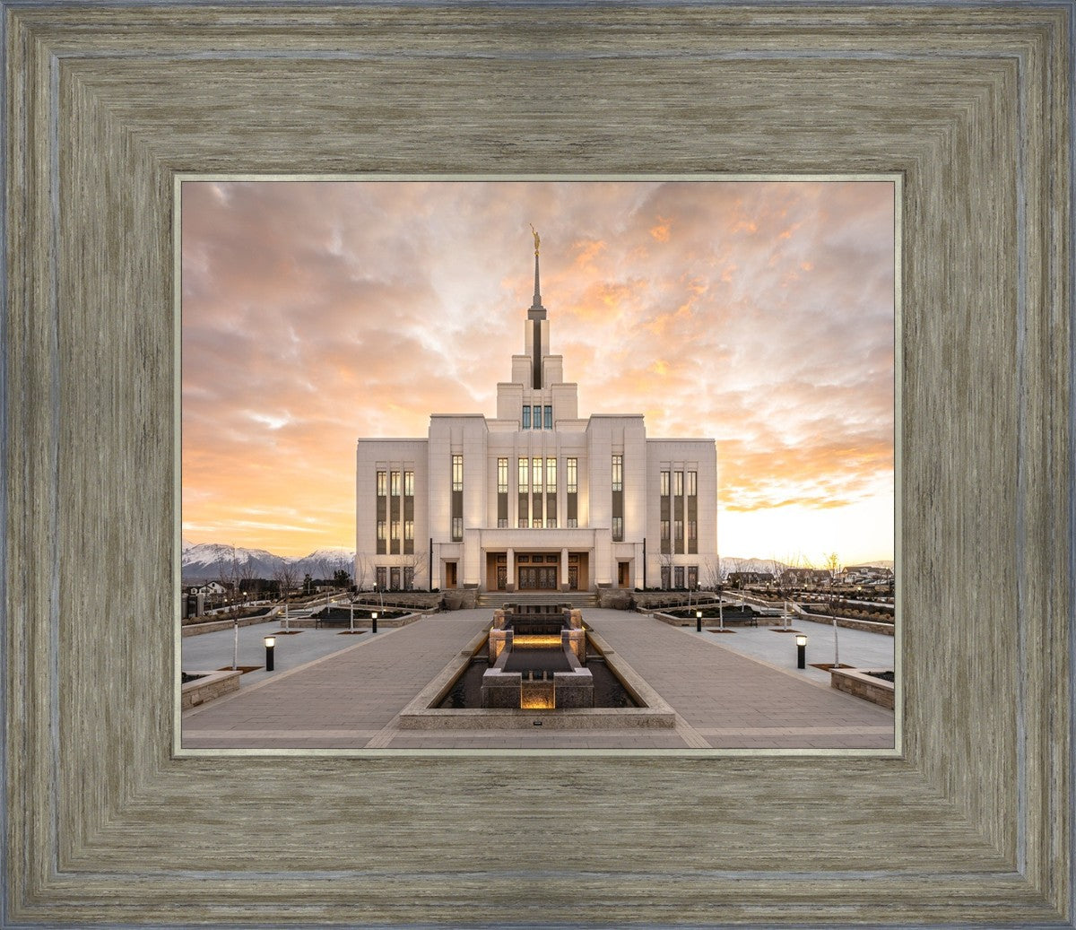 Saratoga Springs Utah Golden Sunrise