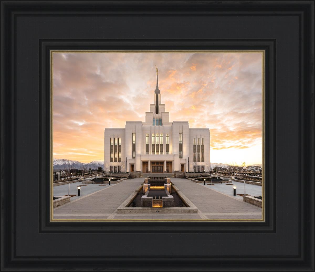 Saratoga Springs Utah Golden Sunrise