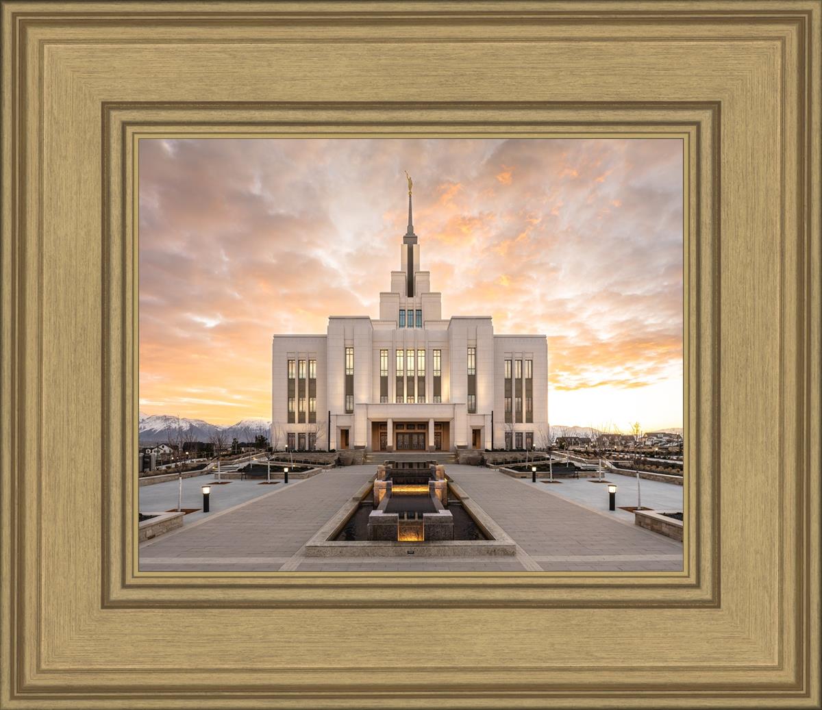 Saratoga Springs Utah Golden Sunrise