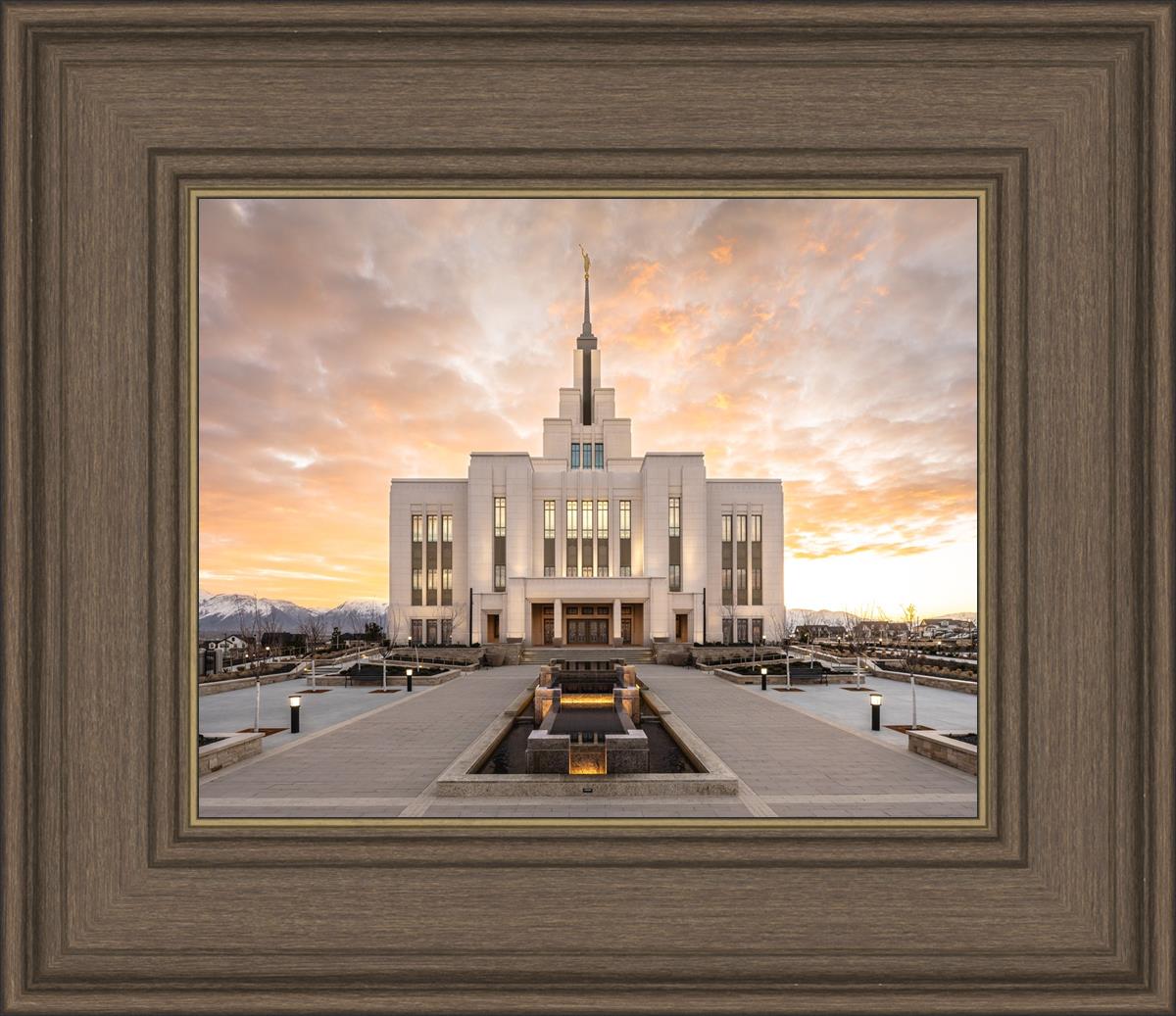 Saratoga Springs Utah Golden Sunrise
