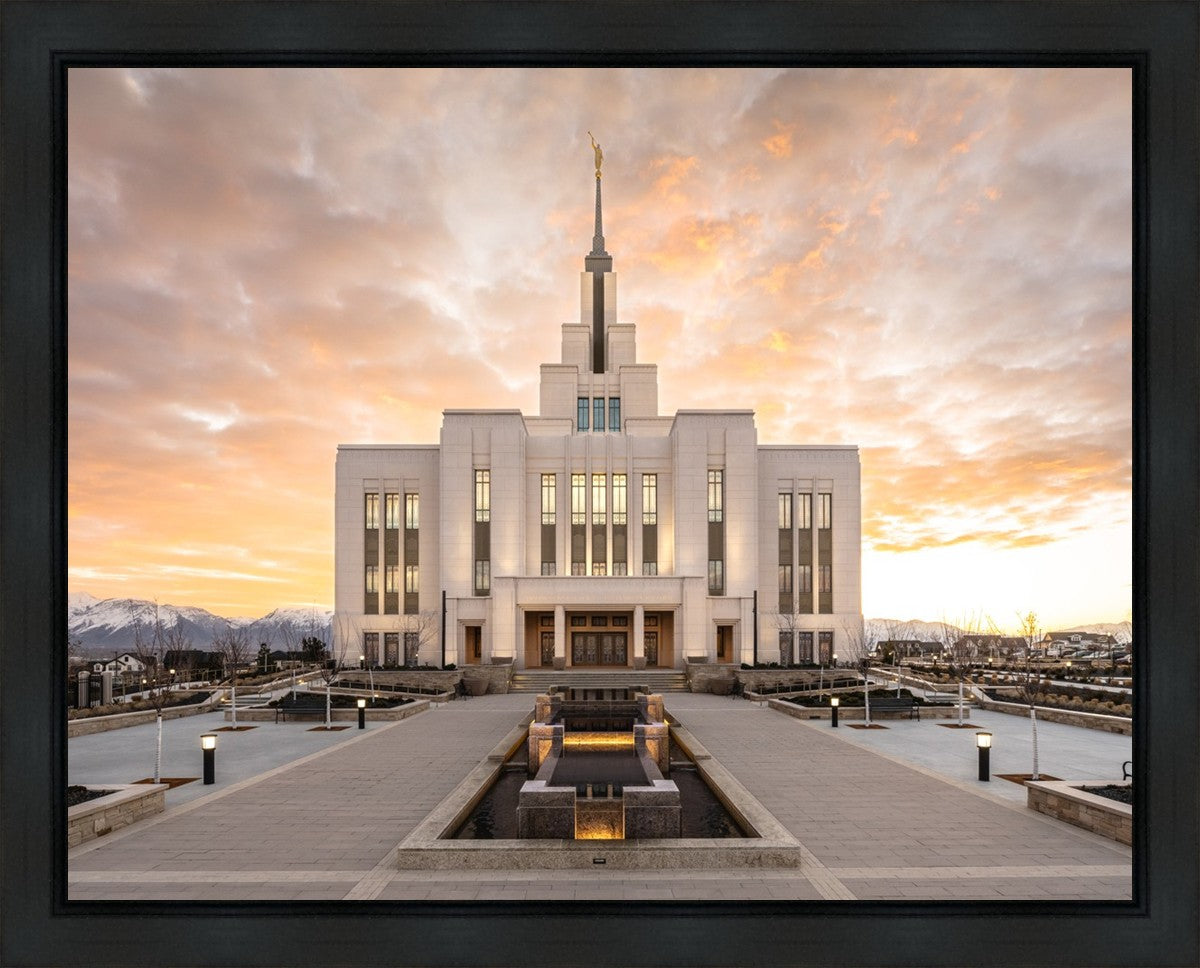 Saratoga Springs Utah Golden Sunrise