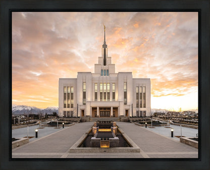 Saratoga Springs Utah Golden Sunrise