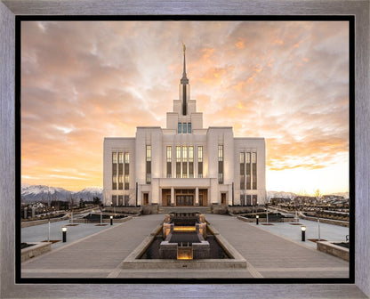 Saratoga Springs Utah Golden Sunrise