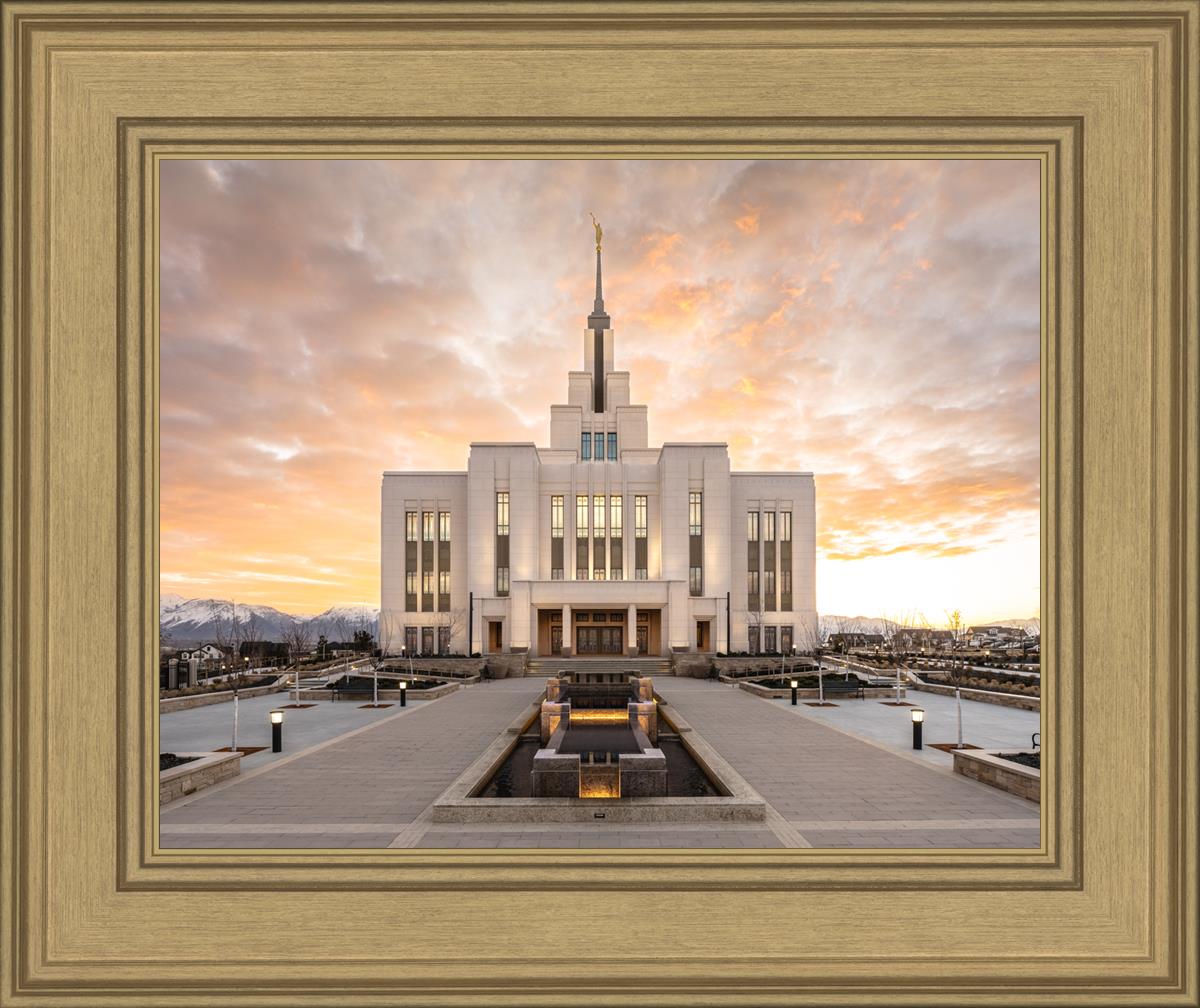 Saratoga Springs Utah Golden Sunrise