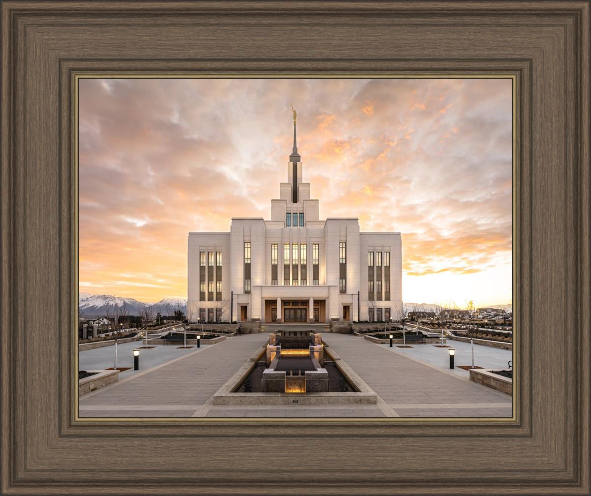 Saratoga Springs Utah Golden Sunrise