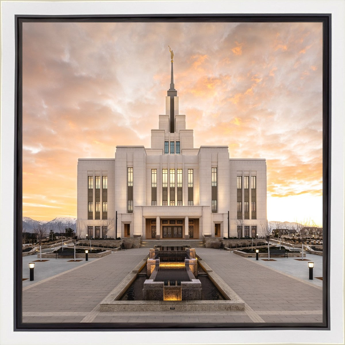 Saratoga Springs Utah Golden Sunrise