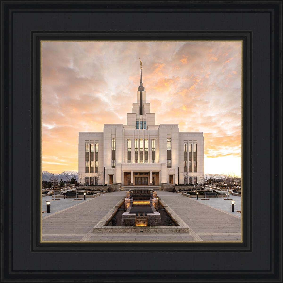 Saratoga Springs Utah Golden Sunrise