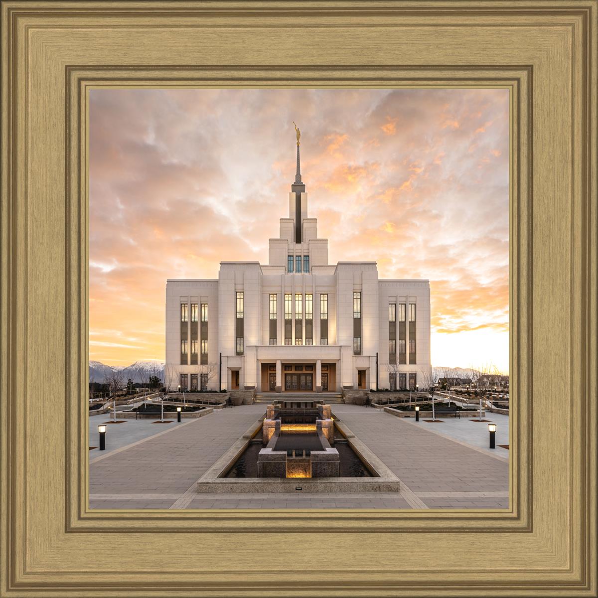Saratoga Springs Utah Golden Sunrise