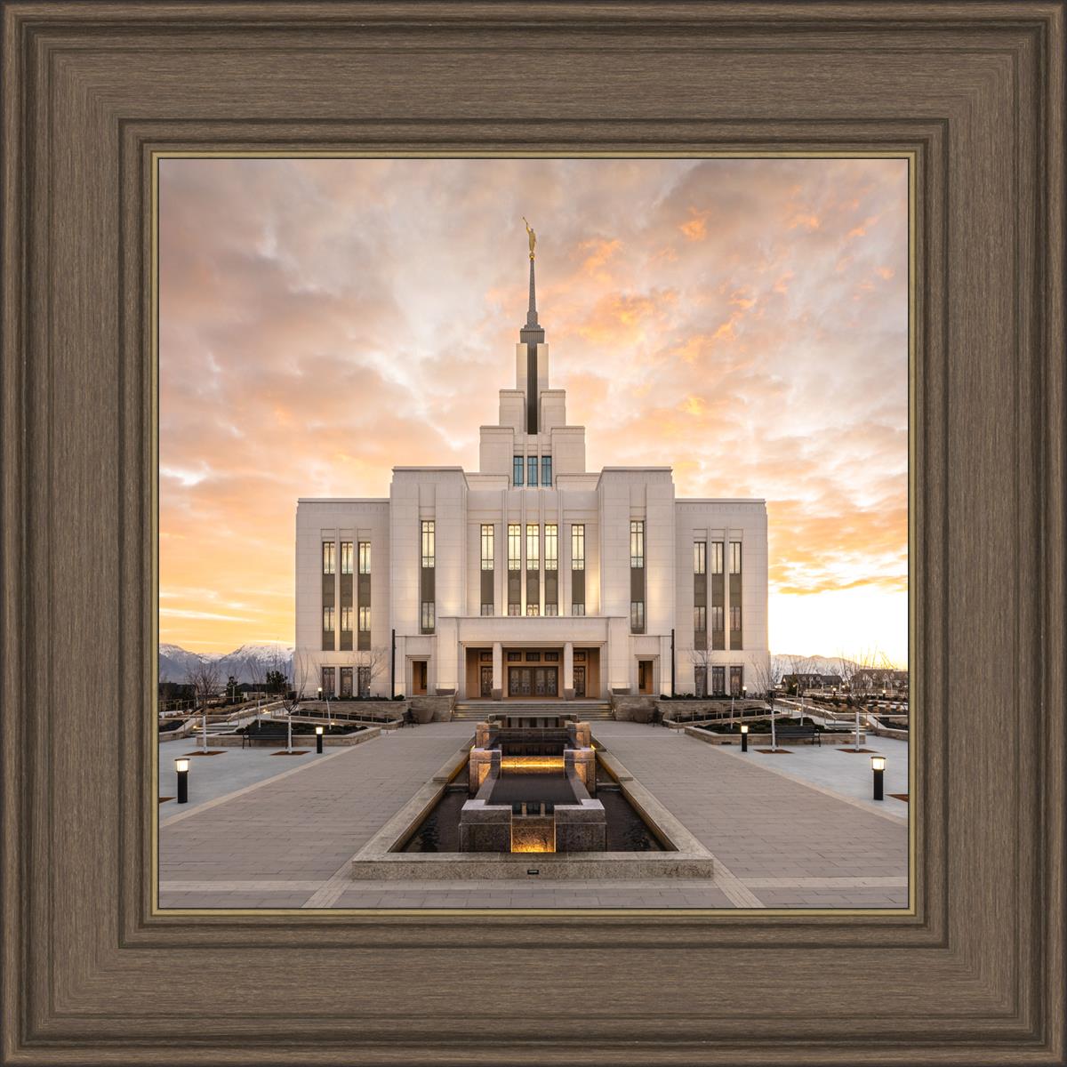 Saratoga Springs Utah Golden Sunrise