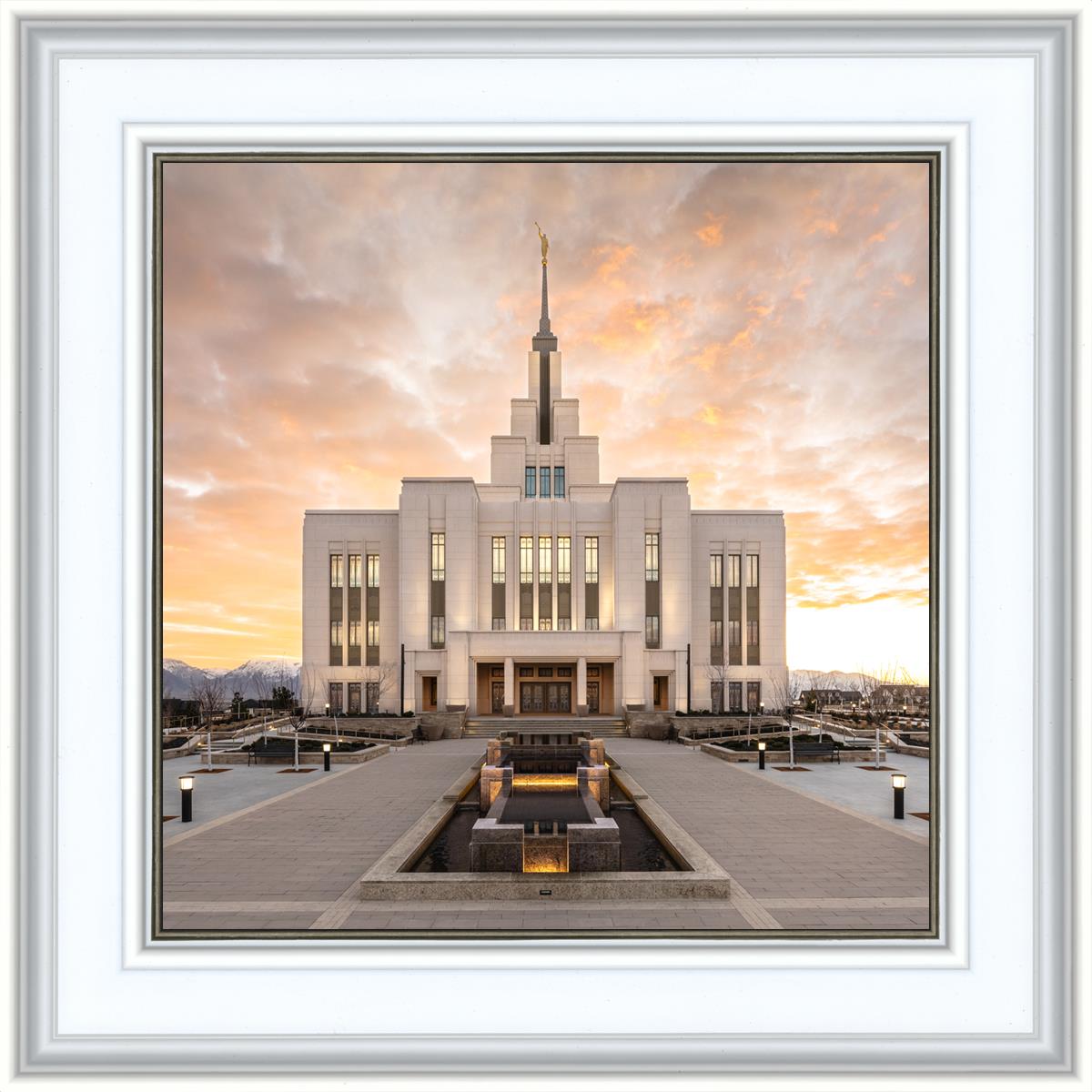 Saratoga Springs Utah Golden Sunrise