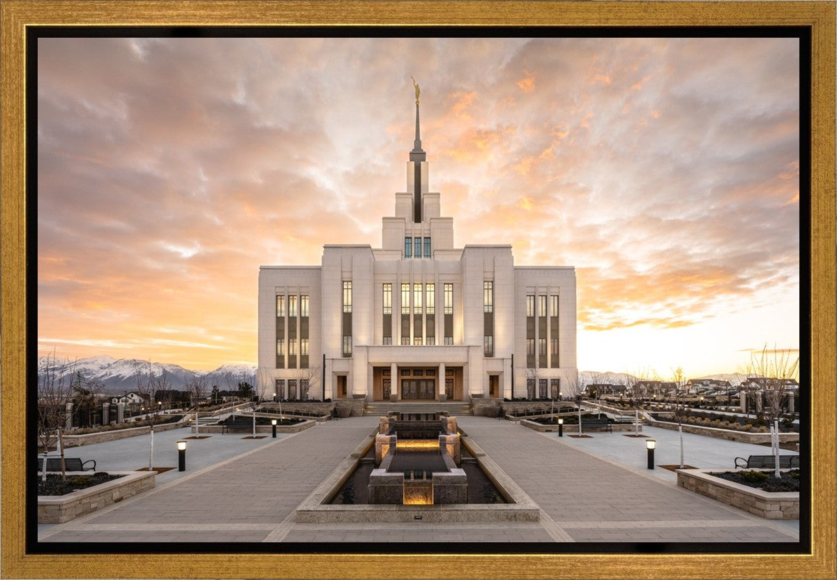 Saratoga Springs Utah Golden Sunrise