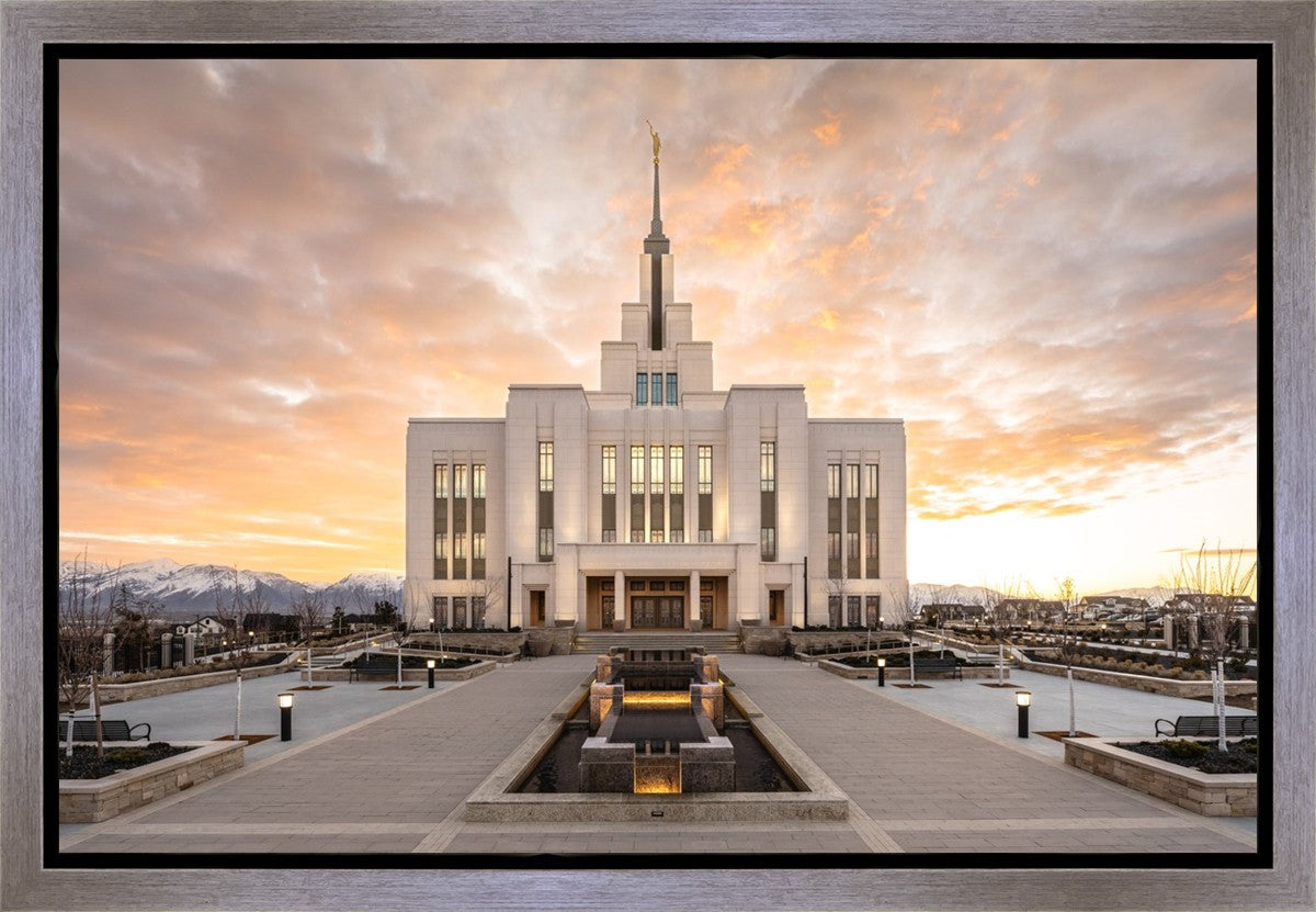 Saratoga Springs Utah Golden Sunrise