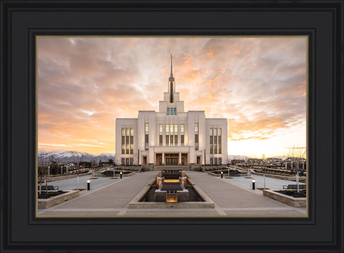 Saratoga Springs Utah Golden Sunrise