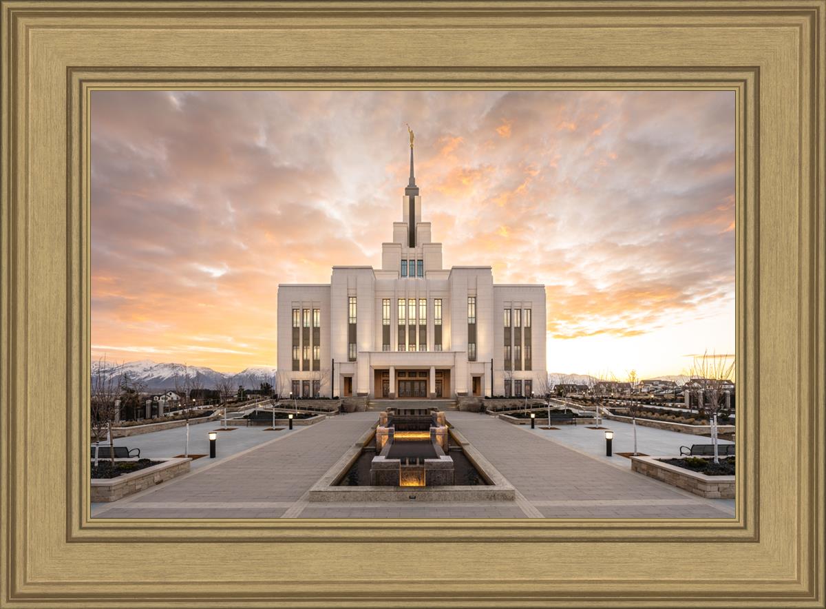 Saratoga Springs Utah Golden Sunrise