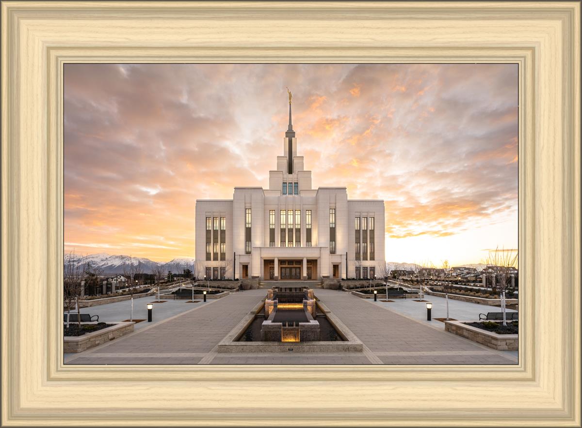 Saratoga Springs Utah Golden Sunrise