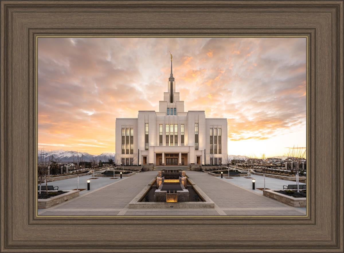 Saratoga Springs Utah Golden Sunrise