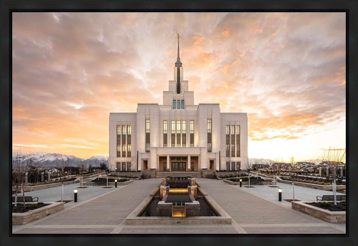 Saratoga Springs Utah Golden Sunrise