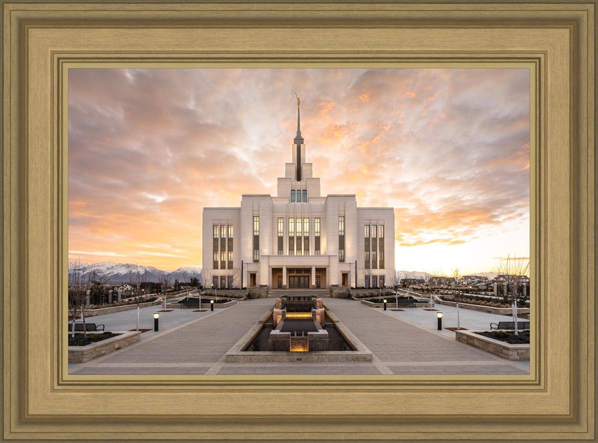 Saratoga Springs Utah Golden Sunrise