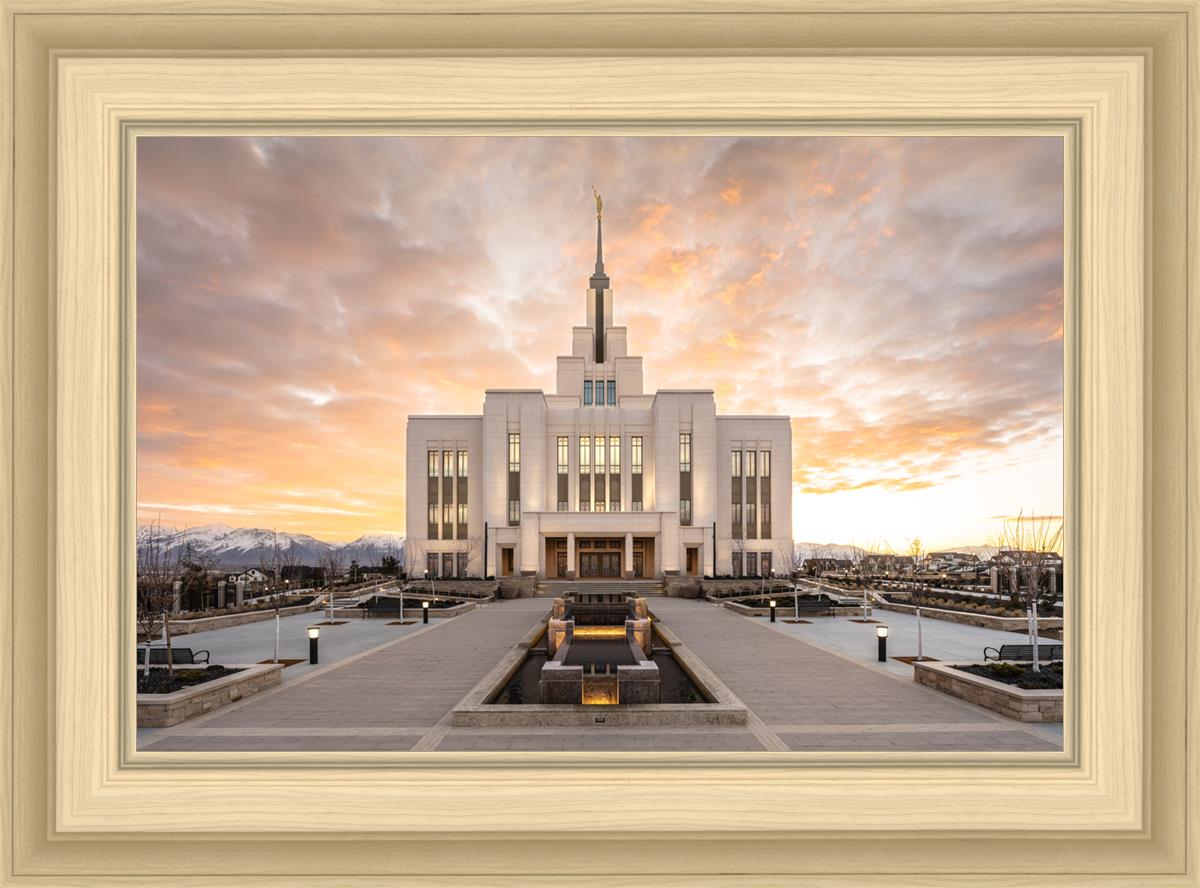 Saratoga Springs Utah Golden Sunrise