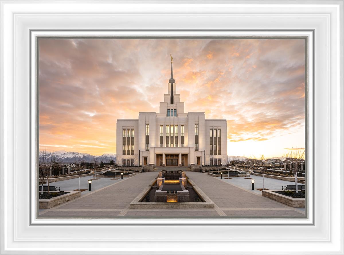 Saratoga Springs Utah Golden Sunrise