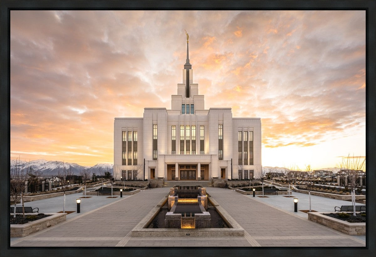 Saratoga Springs Utah Golden Sunrise