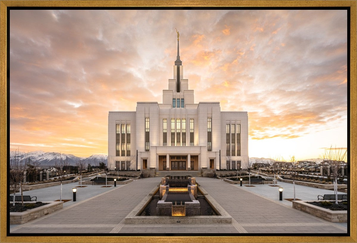 Saratoga Springs Utah Golden Sunrise