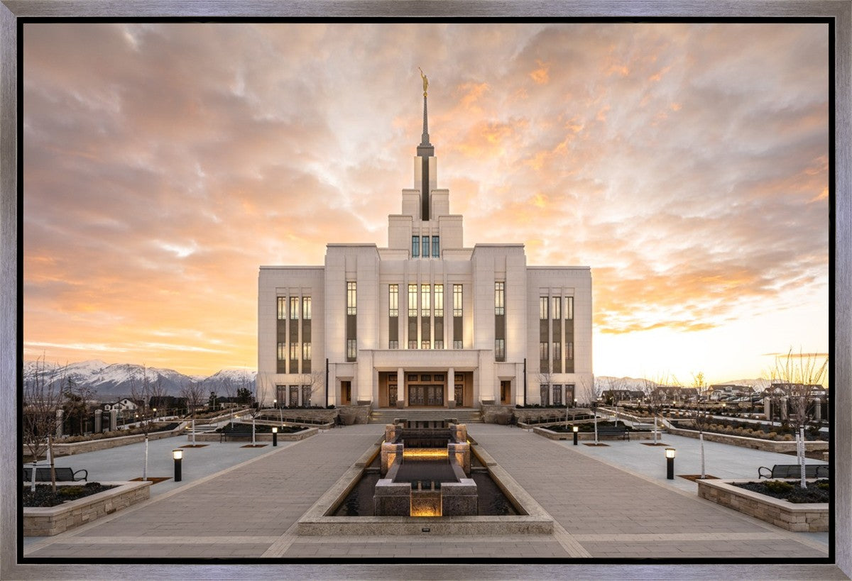 Saratoga Springs Utah Golden Sunrise