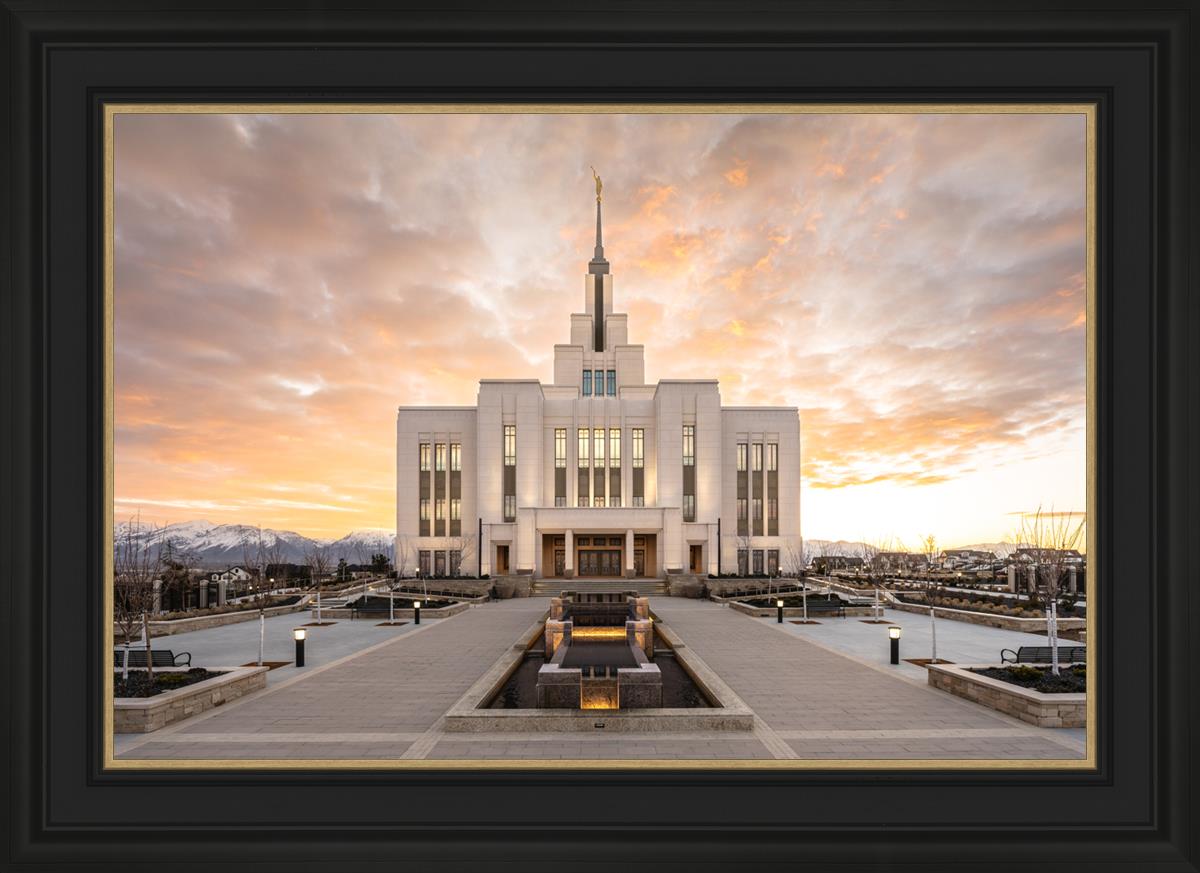 Saratoga Springs Utah Golden Sunrise