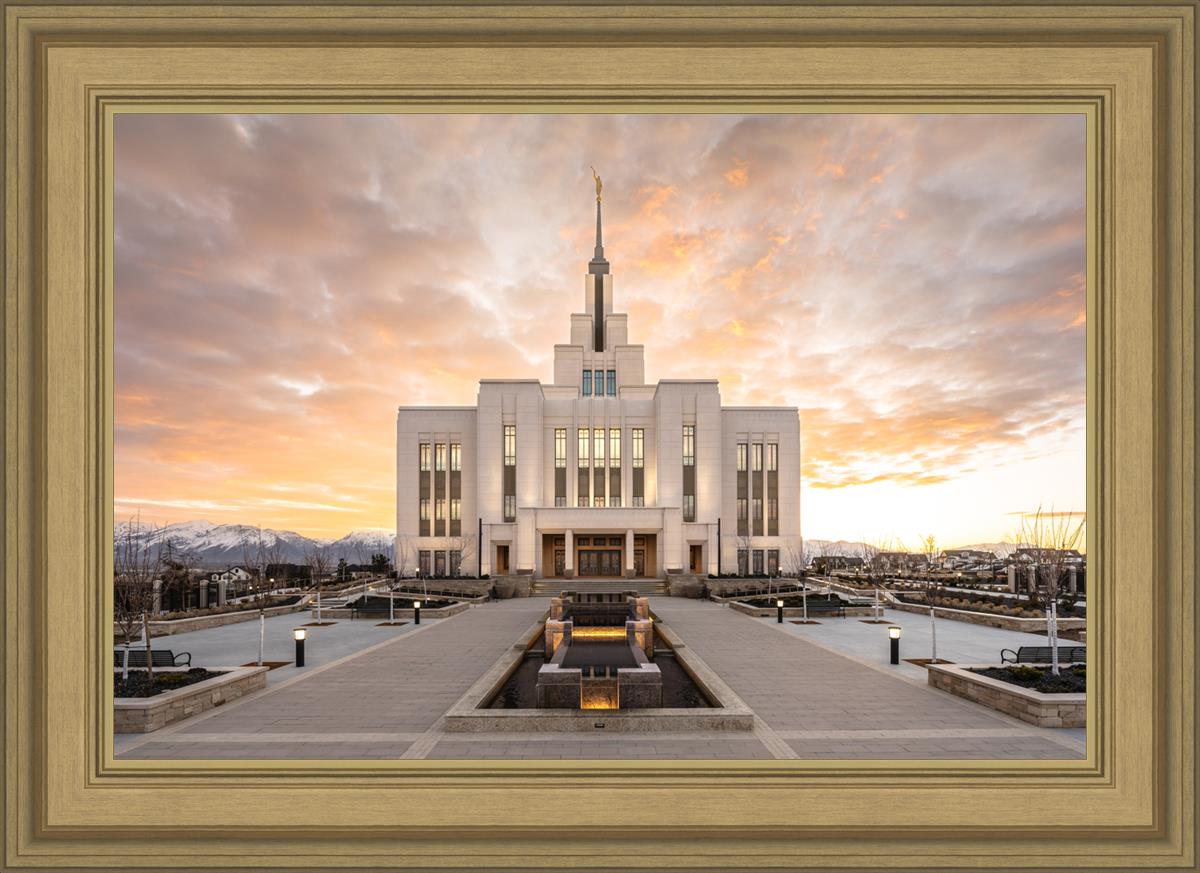 Saratoga Springs Utah Golden Sunrise