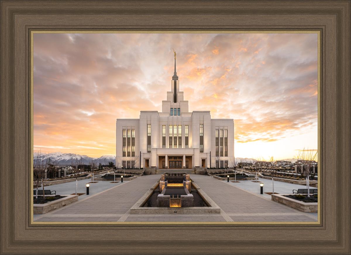 Saratoga Springs Utah Golden Sunrise
