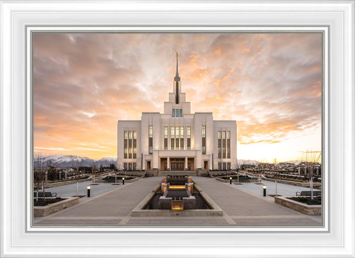 Saratoga Springs Utah Golden Sunrise