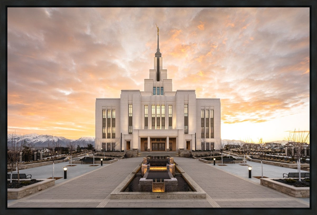 Saratoga Springs Utah Golden Sunrise