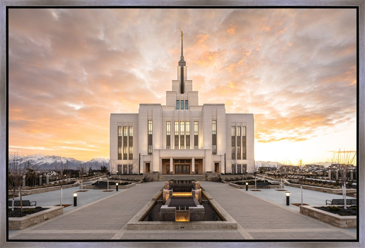 Saratoga Springs Utah Golden Sunrise